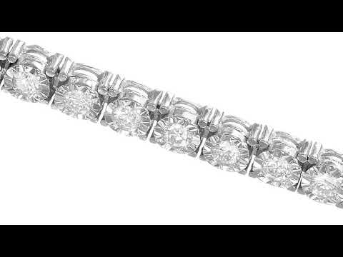 3.00 carat illusion tennis bracelet