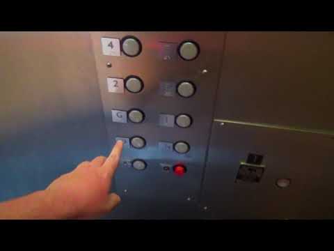 Almost Totally OG 70s Otis Bottom Drive Traction Elevators at The Plaza Parking Garage in Denver, CO