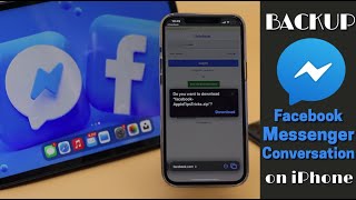 Backup Facebook Messenger Chats on iPhone (Download Conversation Including Media Files)
