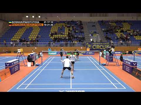Match point -  Bosniuk / Paksyutova vs Pistorius / Moszczynski - XD, SF, Ukraine Int. 2021