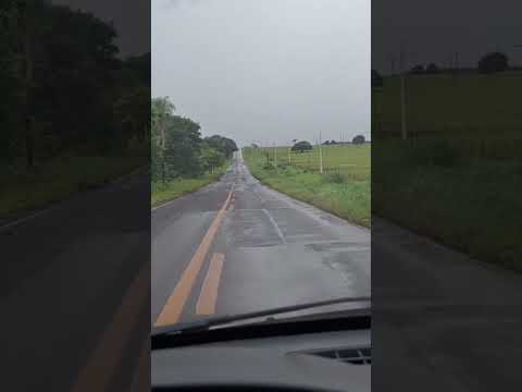 Anúncio de chuva na MS-080 de Rochedo para Campo Grande