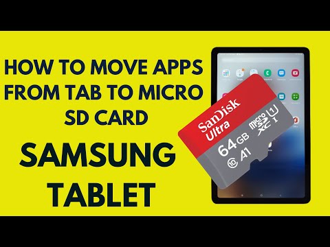 How to move an application to a micro sd card on all Android tablets