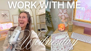 work with me wednesday!! 💻 let’s get productive together!!