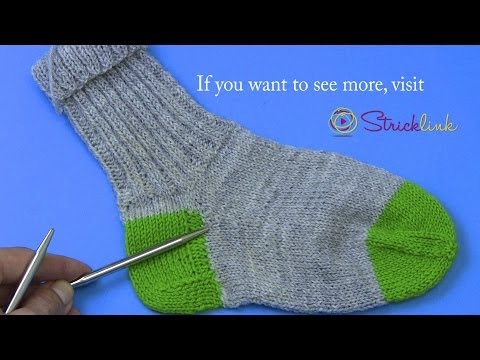 Project: Sock knitting here Knitting the spike Part 6