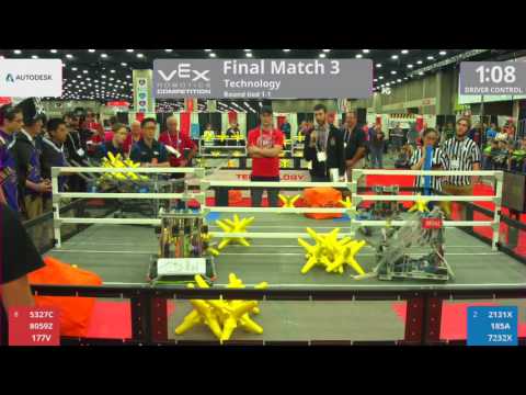2017 VRC Tech Finals 3 - 5327C 8059Z 177V vs 2131X 185A 7232X - 11 to 34