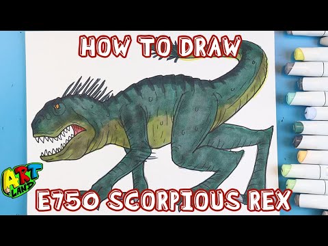How to Draw E750 SCORPIOUS REX!!!