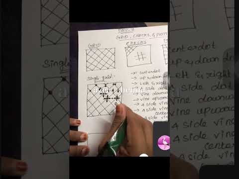 Basic to advance level DAY 7 GRID CHECKS AND PATTERN #indian  #art #instagram #indianart