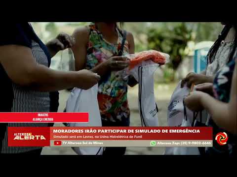 Simulado de emergência para moradores de Lavras e Ribeirão Vermelho