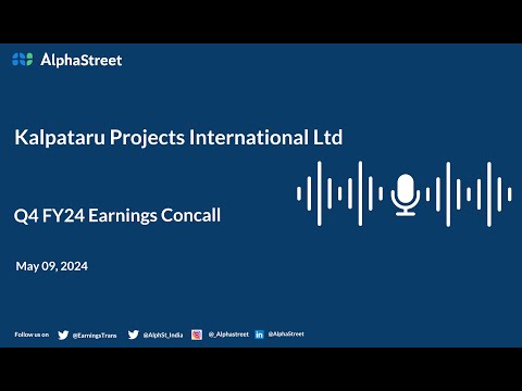 Kalpataru Projects International Ltd Q4 FY2023-24 Earnings Conference Call