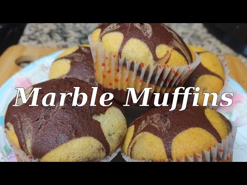 Marble Muffins | Vanilla Muffins | Chocolate Muffins | Marble Cup Cake