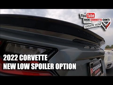NEW LOW SPOILER FOR 2022 C8 CORVETTE UP CLOSE