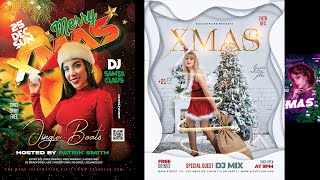 10+ Merry Christmas Flyer Design in PSD Photoshop Tutorial Part 4
