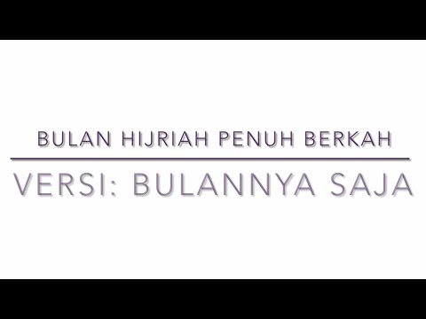 Nussa: Bulan Hijriah Penuh Berkah - instrumental music - versi bulannya saja - GarageBand Cover