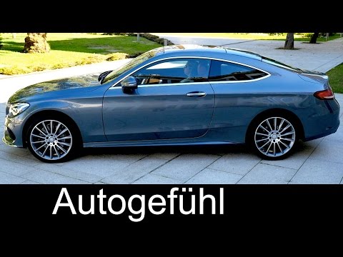 All-new Mercedes C400 4MATIC Coupé V6 333 hp FULL REVIEW test driven 2016