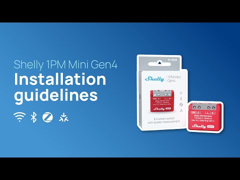 Shelly 1PM Mini Gen4 - Installation video