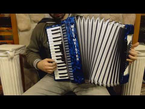 NEW Blue Weltmeister Achat Piano Accordion LMM 34 72 image 2