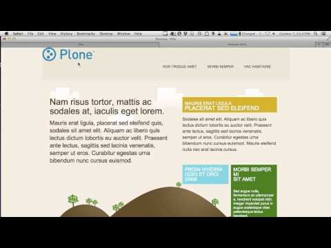 Plone's Diazo theme editor