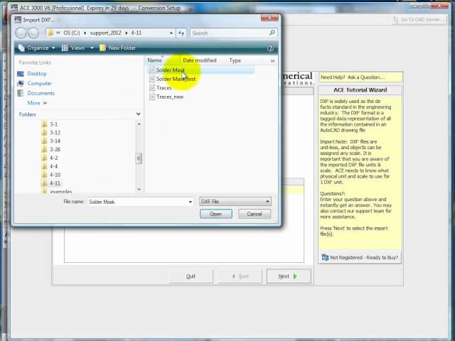 DXF to Gerber Conversion (example 2)