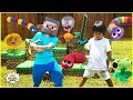 Ryan Pretend Play with Slither.io, Minecraft, Plants vs Zombie, and Roblox In Real Life!!!