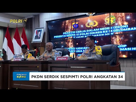 POLDA KALTENG MEMBUKA KEGIATAN PRAKTEK KERJA DALAM NEGERI BAGI 6 PESERTA SESPIMTI POLRI