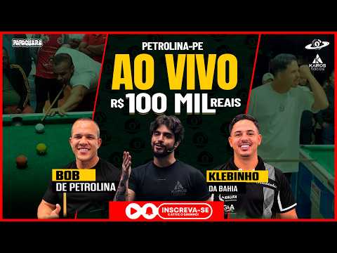 PH SINUCA AO VIVO - BOB PETROLINA X KLEBINHO - 23/10/2026, PETROLINA-PE