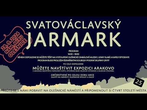 Svatováclavský jarmark 2024 a 25 let od jmenování Olešnice městem