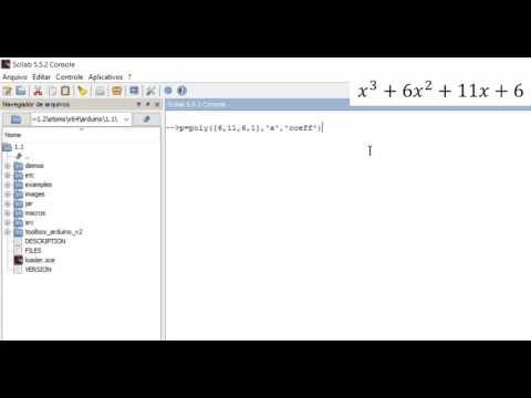 Raízes de Polinômios usando o Scilab