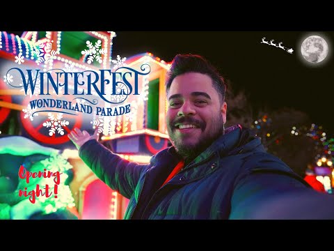 First Night Of The WinterFest Wonderland Parade At Kings Dominions WinterFest.