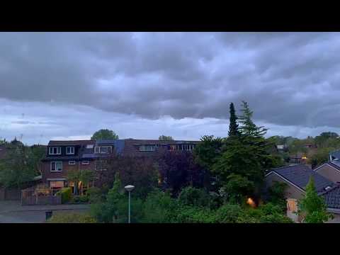 TIMELAPSE HOOFDDORP, NETHERLANDS | RAINING WEATHER | ASMR | 4K