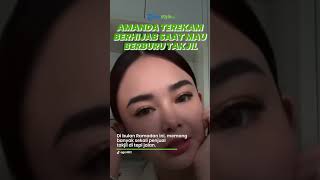 Lawan Main Kenny Austin, Amanda Manopo Terekam Berhijab saat Mau Berburu Takjil, Kesal Gegara ini