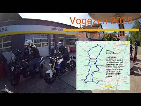 Motortoer Vogezen 2025 dag 1