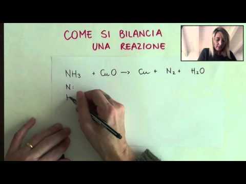 come si bilancia una reazione