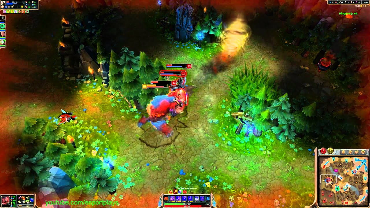 Liên Minh Huyền Thoại: Gnar 1v3 và cái kết đầy bất ngờ :v