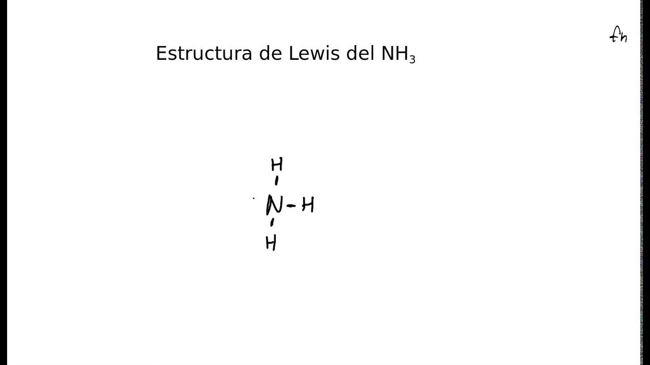 Estructura de Lewis del amoniaco NH3