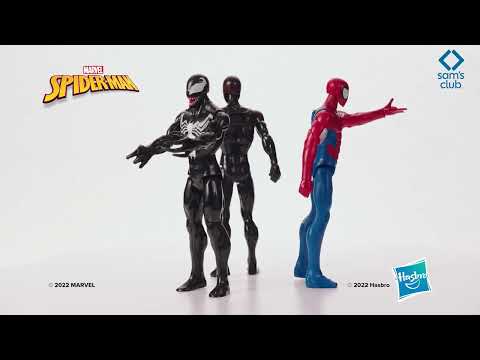 thumbnail video image 2 of Set de Figuras Hasbro  Titan Hero Series Marvel Spiderman, 2 of 5