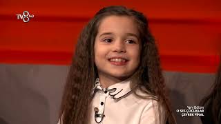 O Ses Çocuklar Yarışması Çeyrek Final Performansı. Atiye &#39;nin Ya Habibi Parçası İle Ecrin Su Çoban