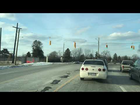 Below Zero Wind Chill Drive in Detroit, Michigan, U.S.A. 🇺🇸