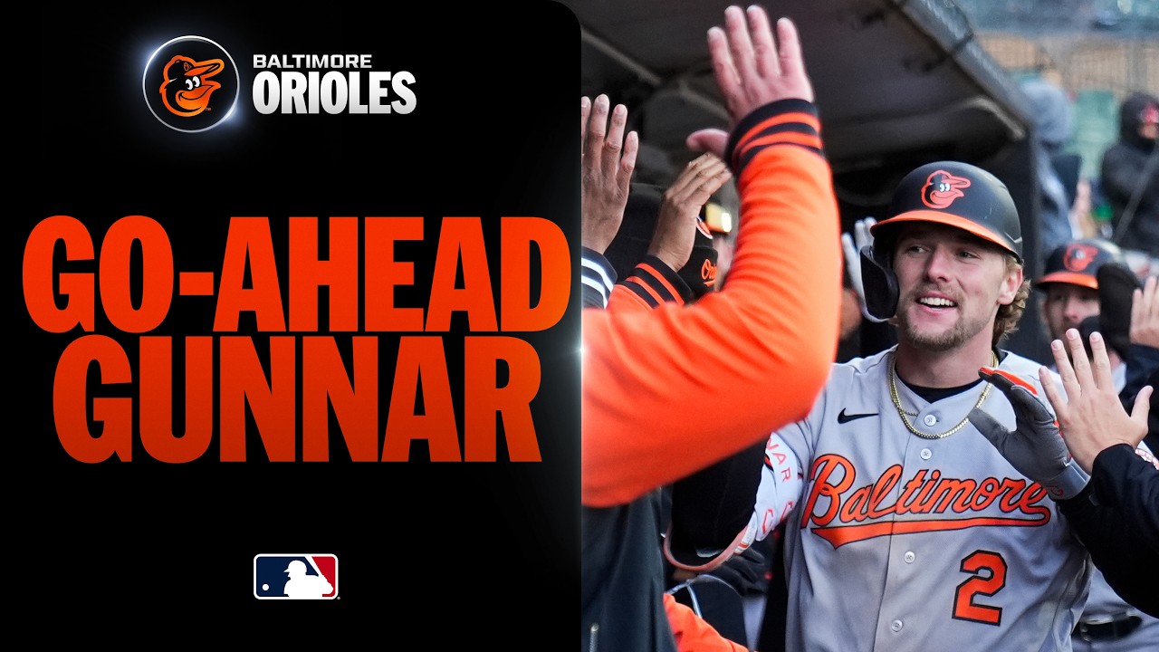 Gunnar Henderson puts the Orioles in front with a go-ahead two-run home run in the 8th 🔥