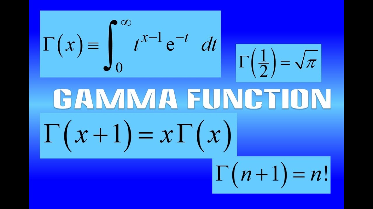 ADVANCED Gamma Function for beginners