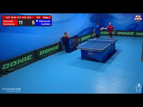 10:00 Hennadii Yurchenko 3-2 Oleksandr Ivashkin West 1 WIN CUP 13.11.2022 | TABLE TENNIS WINCUP