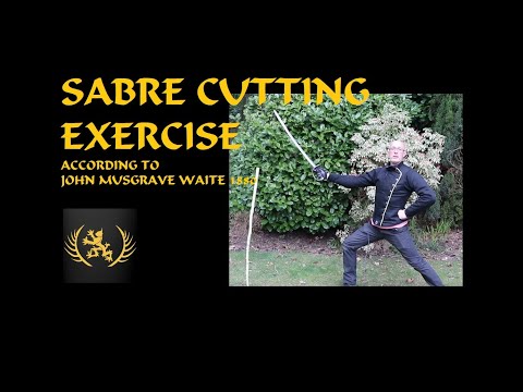 Military Sabre Cutting Exercise - According to John Musgrave Waite 1880