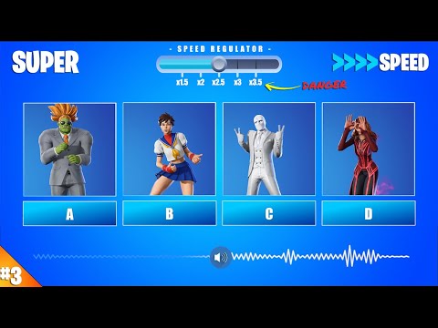 GUESS THE SKIN DANCING IN HIGH SPEED - Fortnite Challange - PART 3 | Super