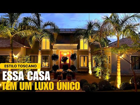 THIS IS THE MOST BEAUTIFUL TUSCAN-STYLE SINGLE-STORY HOUSE IN FAZENDA VILA REAL!