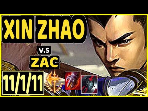 LUROX (XIN ZHAO) vs ZAC - 11/1/11 KDA JUNGLE GAMEPLAY - EUW Ranked GRANDMASTER