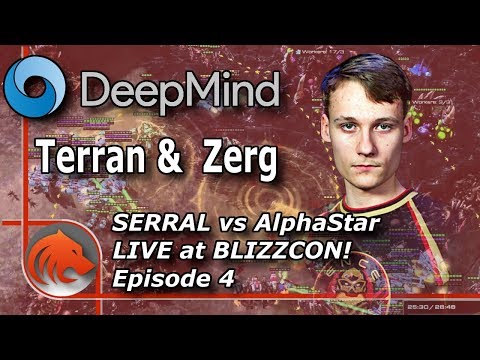 Serral (Z) vs AlphaStar's Terran & Zerg at Blizzcon!