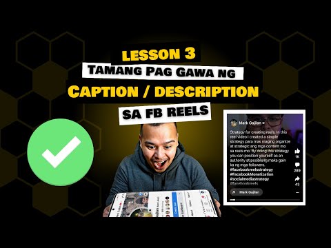 Tamang pag gawa ng Caption or Description sa Facebook Reels