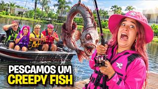 PESCAMOS UM CREEPYFISH NA LAGOA DO CONDOMÍNIO *era mau assombrado?