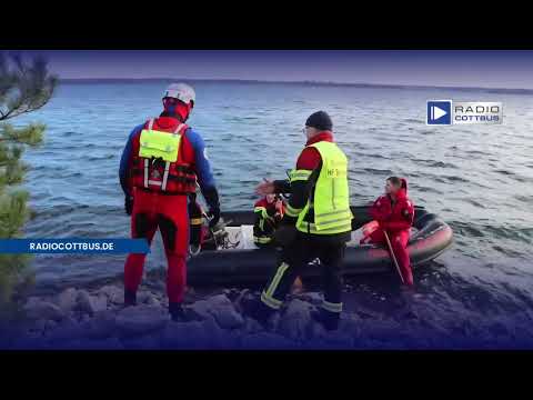Großeinsatz auf dem Geierswalder See 19.11.2025 - 12-Jähriger gerettet - Mann vermisst