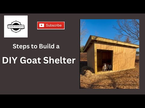 Steps to Build a DIY Goat Shelter / Small Livestock Barn