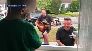 WATCH: Dropkick Murphys perform outside home of boy, 3, battling cancer